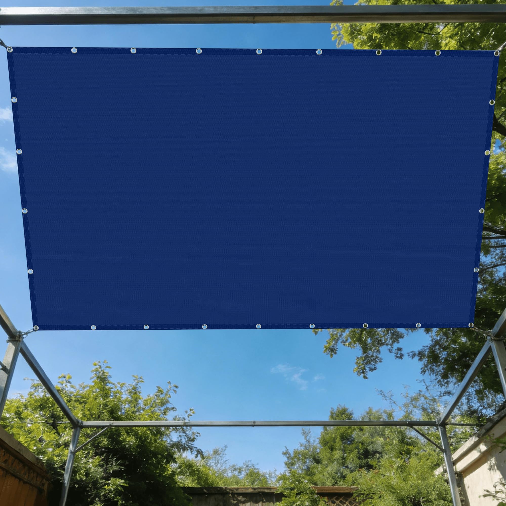 Voiles ombrages rectangulaires 2.5x7m résistantes à l'eau pour patio et jardin