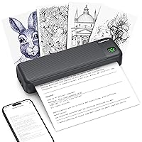 CyberPixel Stampante Portatile A4, Stampante Termica Portatile Compatibile con IOS/Android e Mac/Windows