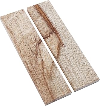 EZSMITH [1 Pair Black Limba Wood - Handle Scale Sets - Natural - 6.0 x 1.5 x 0.25 Inches - Premium Grade