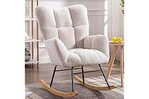 Teddy Ivory: A Splendid Non-Reclining Rocking Chair for Your Comfortable Seating Needs