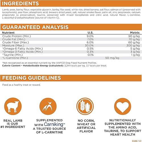 Miniatura 5 de Nutri Source TU80021 - Golosinas de cordero suaves y tiernas de 14 onzas para perros