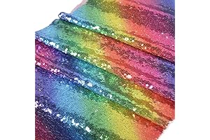 Rainbow Sequins Table Runner Lisa Frank Party Supplies Table Setting Decor
