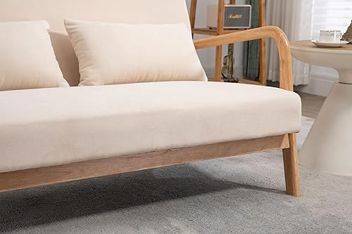 Miniatura 9 de JOYBASE Juego de sofá pequeño de dos plazas y 2 sillas decorativas, modernos de mediados de siglo para espacios pequeños, apartamento, oficina