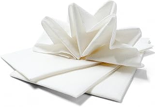 50 Pack Linen-Feel Napkins Disposable, 12" x 17" Dinner Napkins Paper Hand Towels for Bathroom, Paper Napkins for Kitchen Party Wedding by GzfunTeng