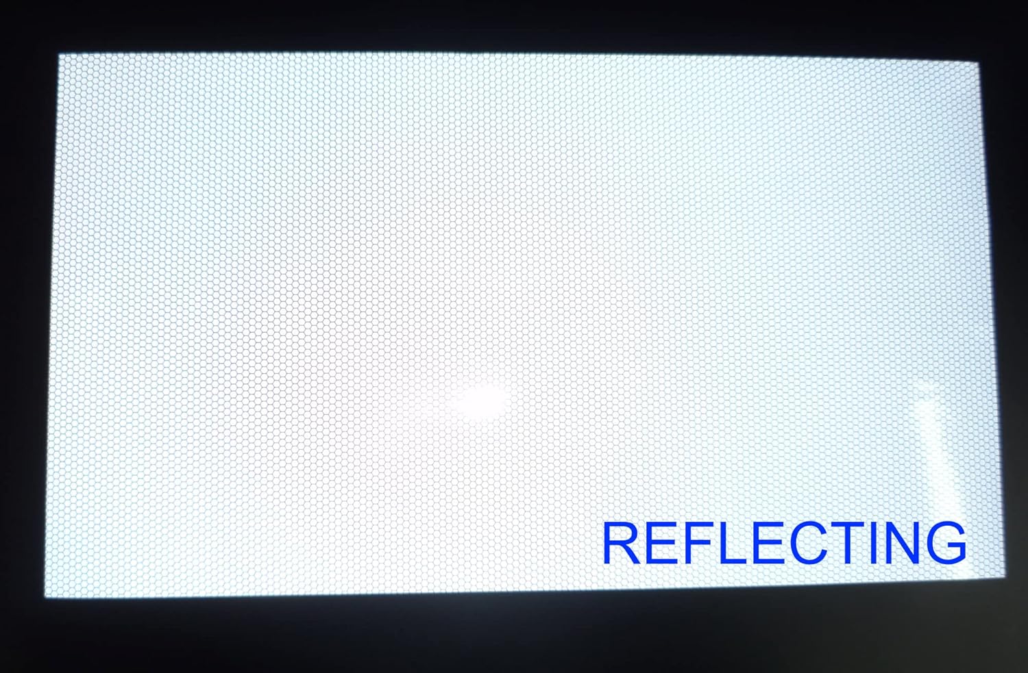 Raw Reflective Solas3 Non-Adhesive Polyester Backed sheeting 21" x 12" Honeycomb Solas Grade Reflective, Also Reflective Under Night Vision