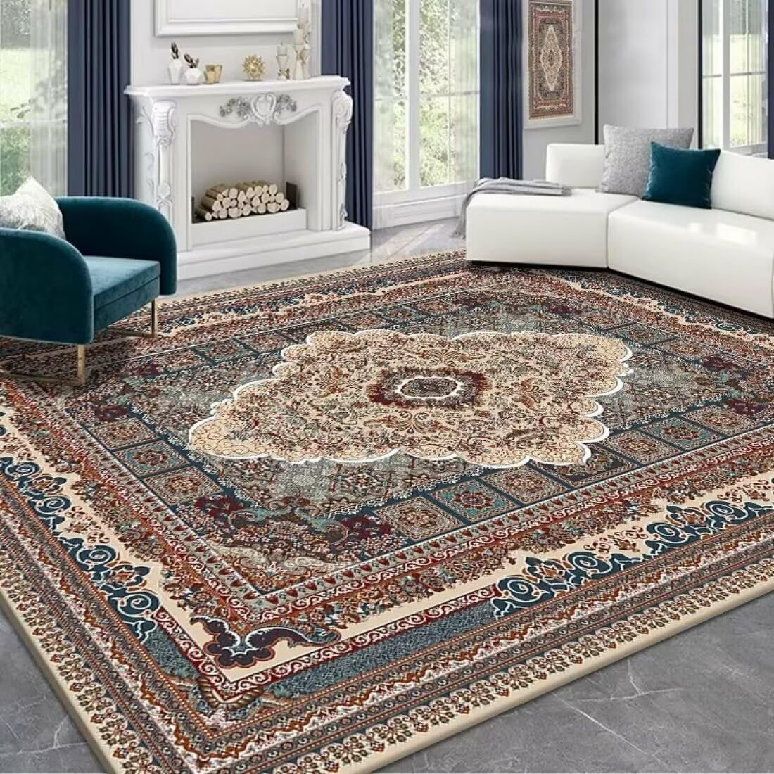 Tapis descente de lit résistant à l'usure et facile à entretenir 50x70