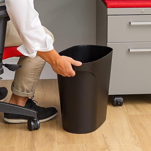 Miniatura 5 de IRIS USA - Cubo de basura pequeño con asa, 6 galones  24 cuartos de galón, paquete de 3, para baño, oficina, dormitorio, debajo del fregadero,