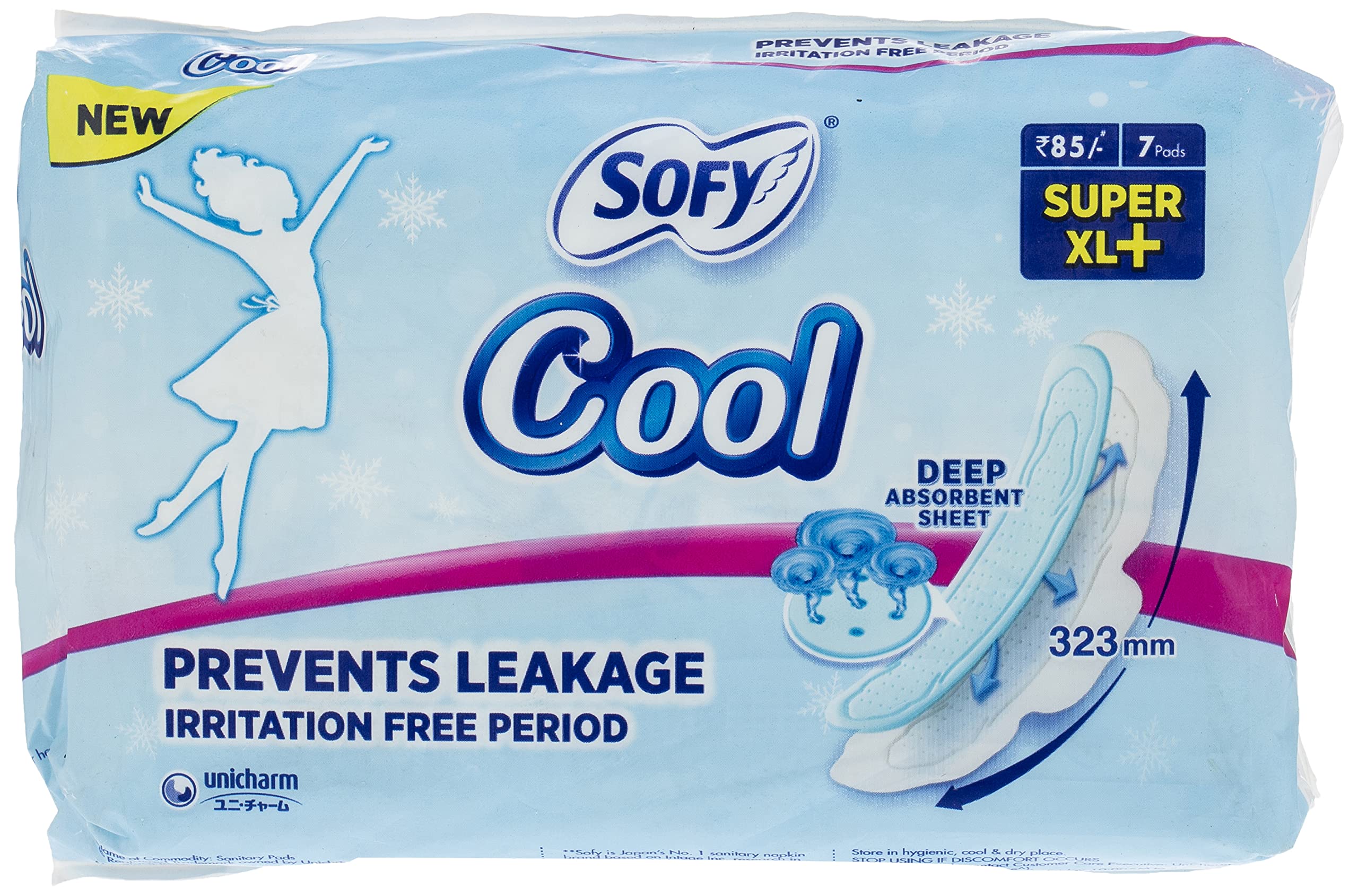 Sofy Cool Sanitary Pads Super XL + 7 Pads