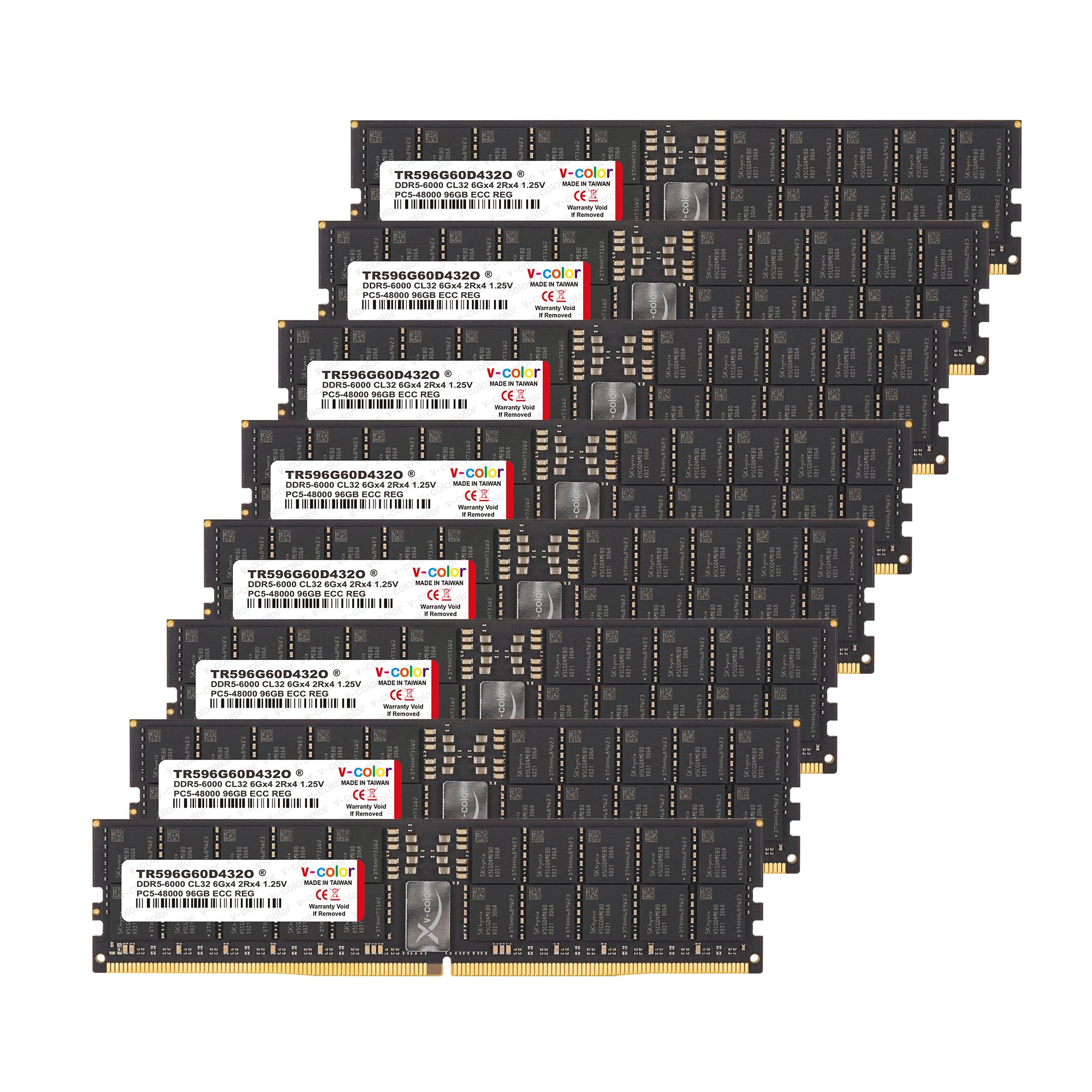 V-Color DDR5-6000 16GB×2 + ダミーメモリ×2 #2 v-colorの「Manta XFinity RGB DDR5」にDDR5-6000 U-DIMMモデル