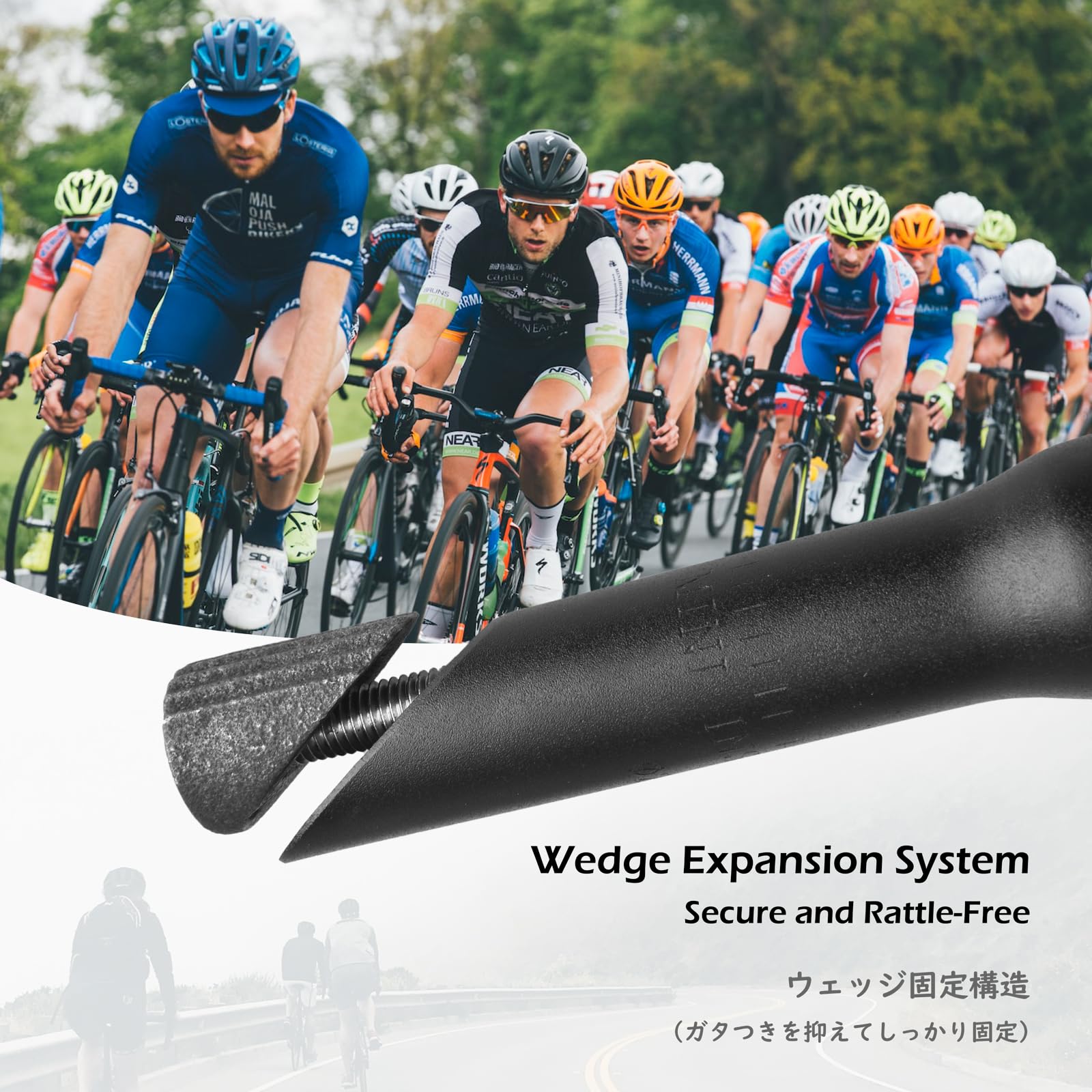 TRIWONDER Przedłużenie kierownicy rowerowej 150 mm, uchwyt widelca 22,2 mm / 25,4 mm, podwyższenie/podnoszenie kierownicy do MTB rower wyścigowy miejski i szosowy