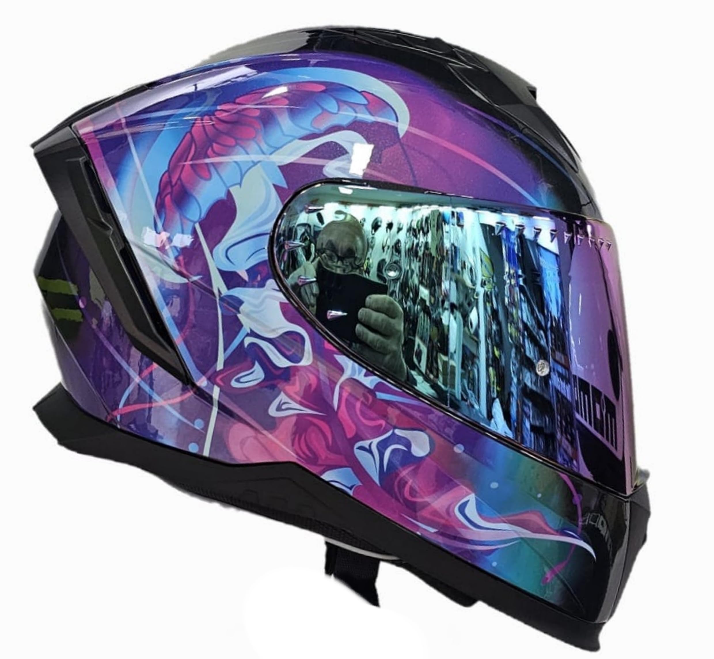 Casco Integrale da Donna 311S Blast Viola con Visiera Iridium, Taglia S 55/56