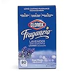Clorox Fraganzia Fabric Softener Dryer Sheets, Lavender Scent - Wrinkle Reducing Scented Softening Laundry Dryer Sheets for Great Smelling Clothes, 80 Count