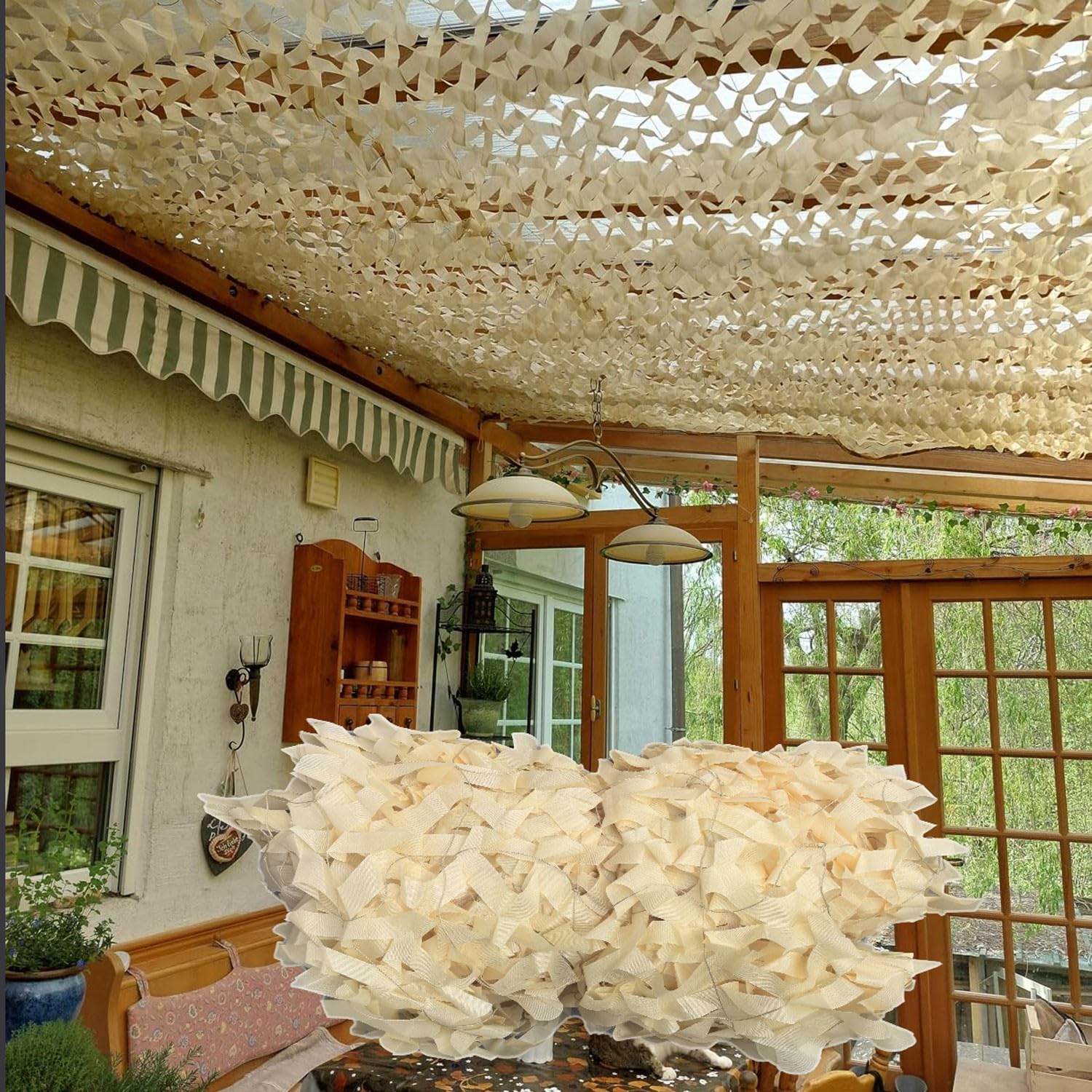 Militär Tarnnetz Sonnenschutz - Verstärkt & Reißfest Für Garten, Camping & Jagd