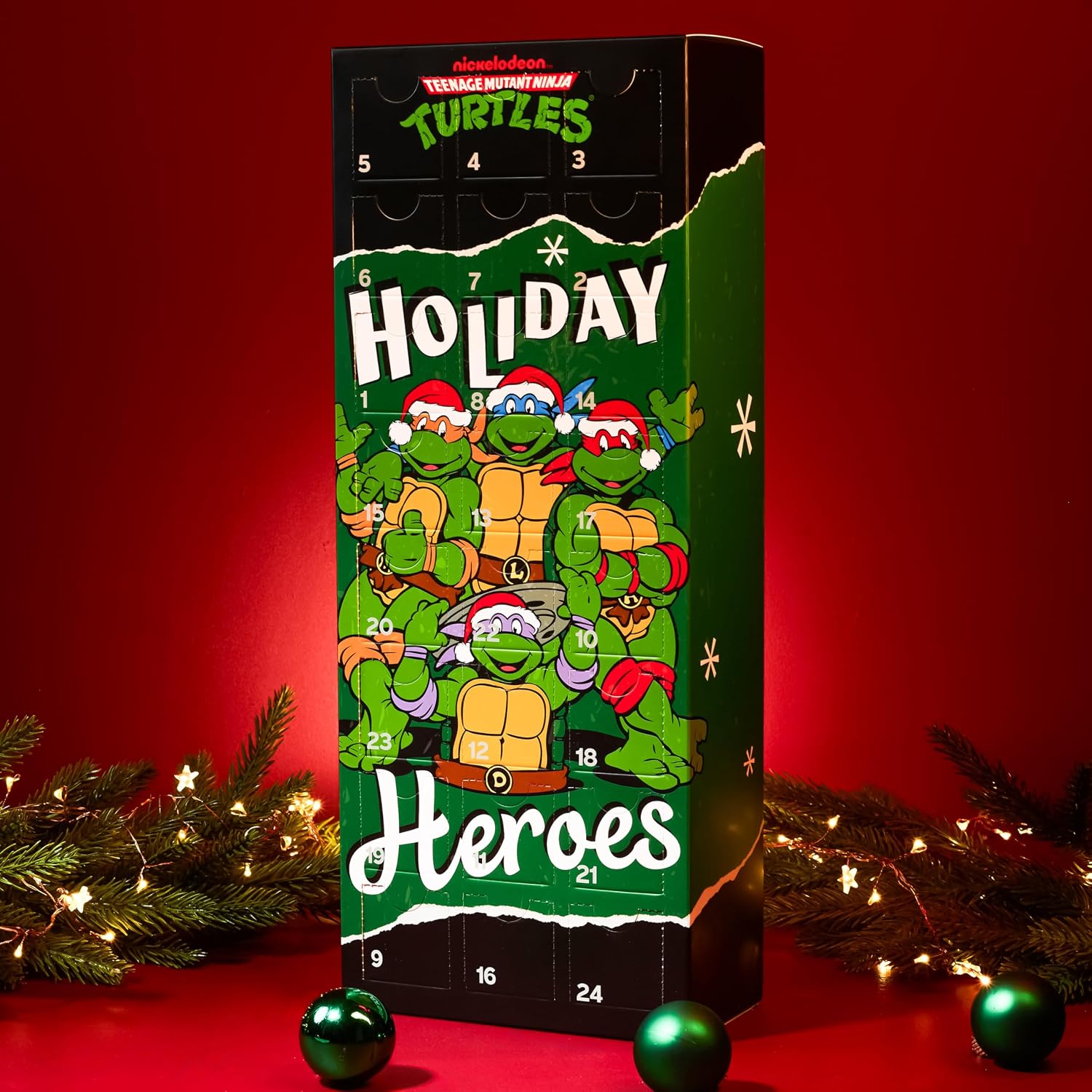 Get Trend Teenage Mutant Ninja Turtles 24 Pcs Socks Advent Calendar 2025 for Kids Christmas Countdown, Novelty Socks Size 6–12 Yrs, Gifts for Kids (Multi Turtles)