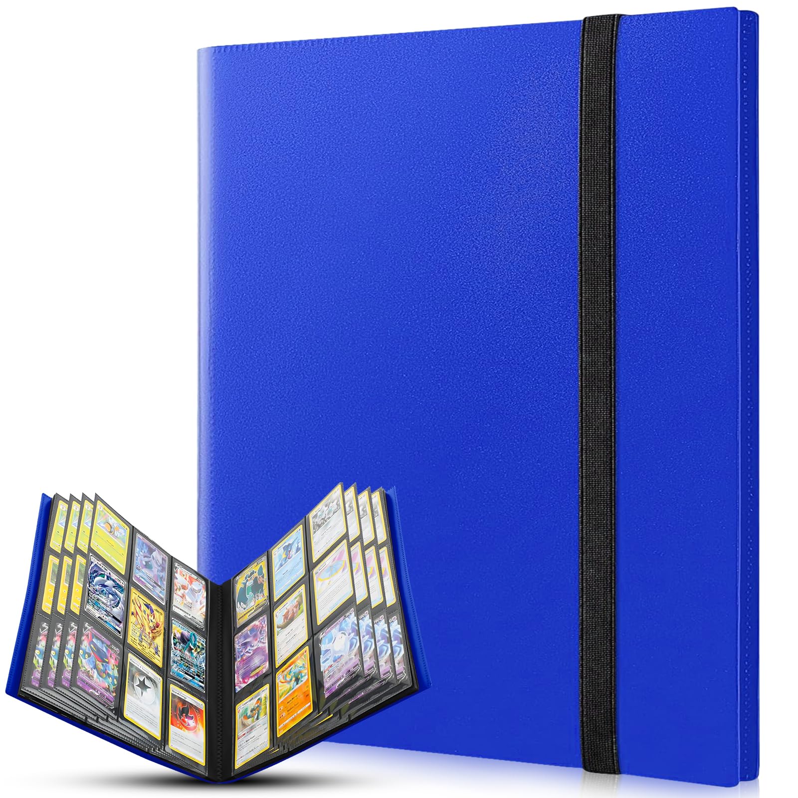 Álbum De Cartas Coleccionables Con Banda Elástica – 360 Fundas, Impermeable, De PU, Para Pokemon, Magic, Yu-Gi-Oh, Deportes Y Más, Regalo Ideal Para Pequeños Coleccionistas