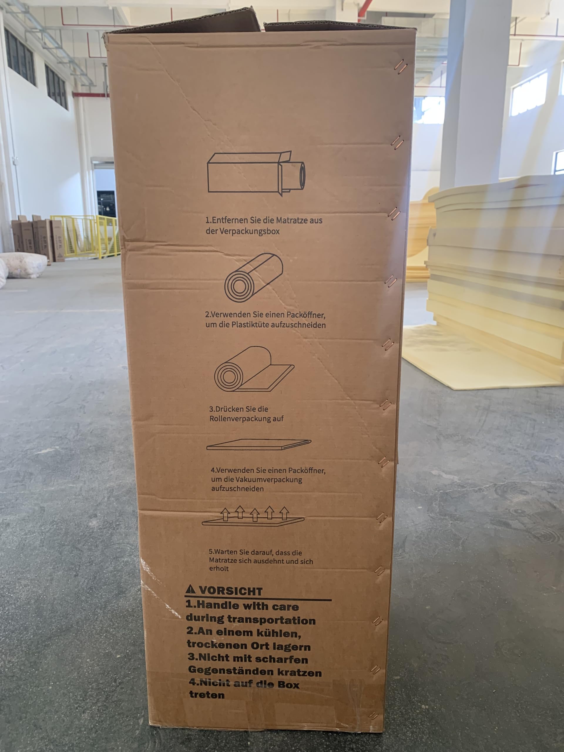 Materasso 180 x 200 cm, H3, 7 zone, altezza 20 cm, durezza H2/H3, materasso in schiuma fredda (180 x 200 x 200 cm)