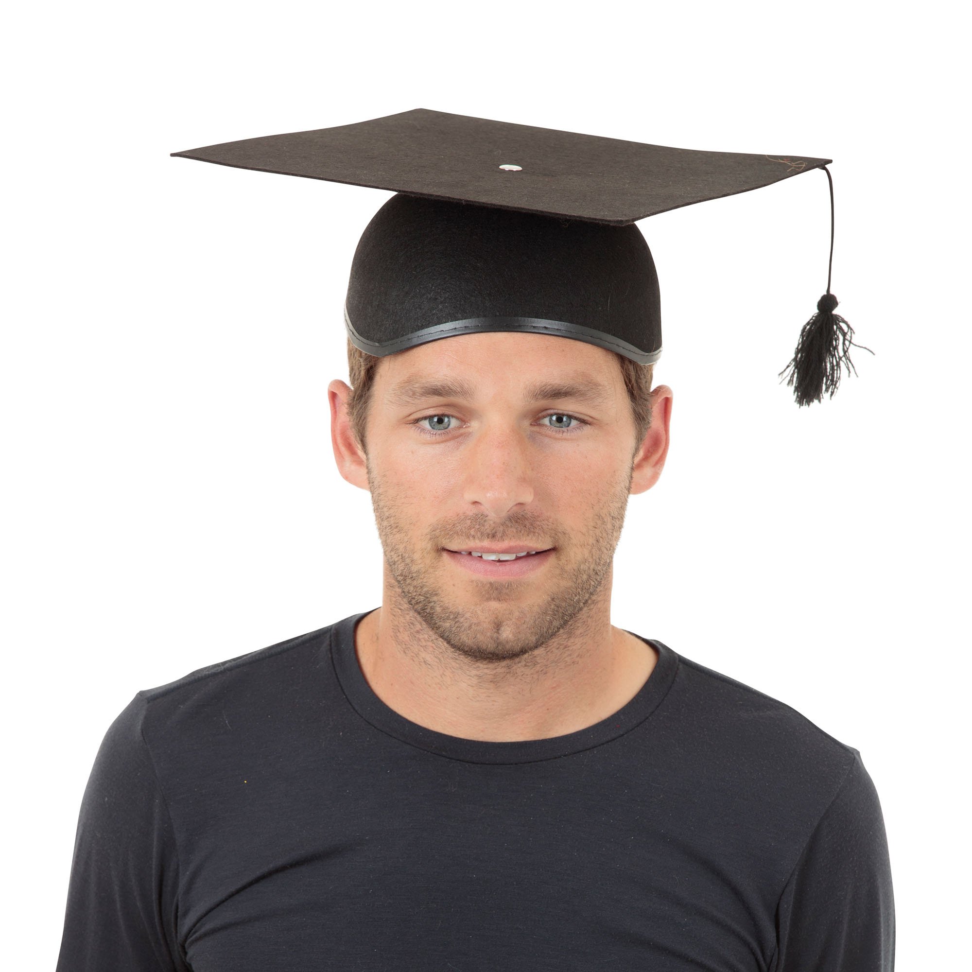 Adult Black Felt Mortar Board Hat, 1 Pc. - Perfect for Costume Parties, Themed Events, Uniforms, World Book Day, Celebrating Milestones, & Commencements Halloween Halloween