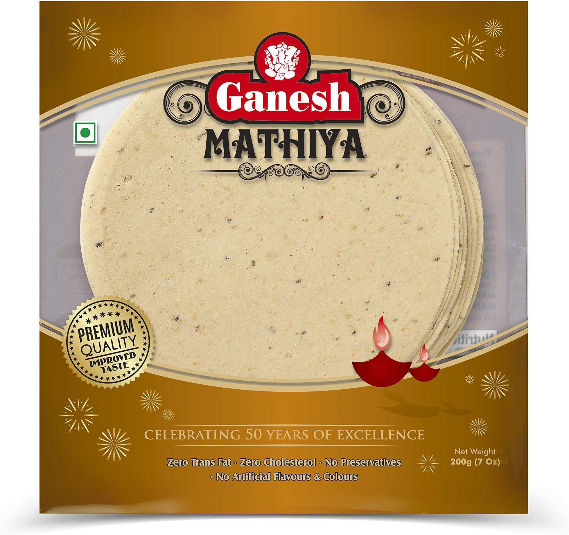 GANESH MATHIYA PAPAD 200 GMS BUY -2 GET-1 FREE