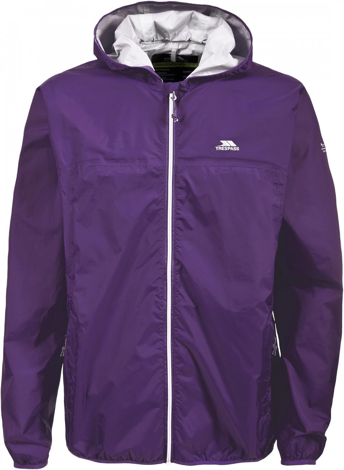 Trespass Unisex Fastrack Waterproof Packaway Jacket (UK Size L) (Purple)