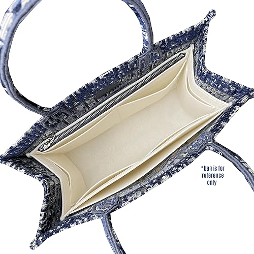 Miniatura 4 de Divitize Organizador de bolsas de alta calidad compatible con mini bolsa de libros, inserto de tamaño detallado de mejor ajuste, base de doble capa