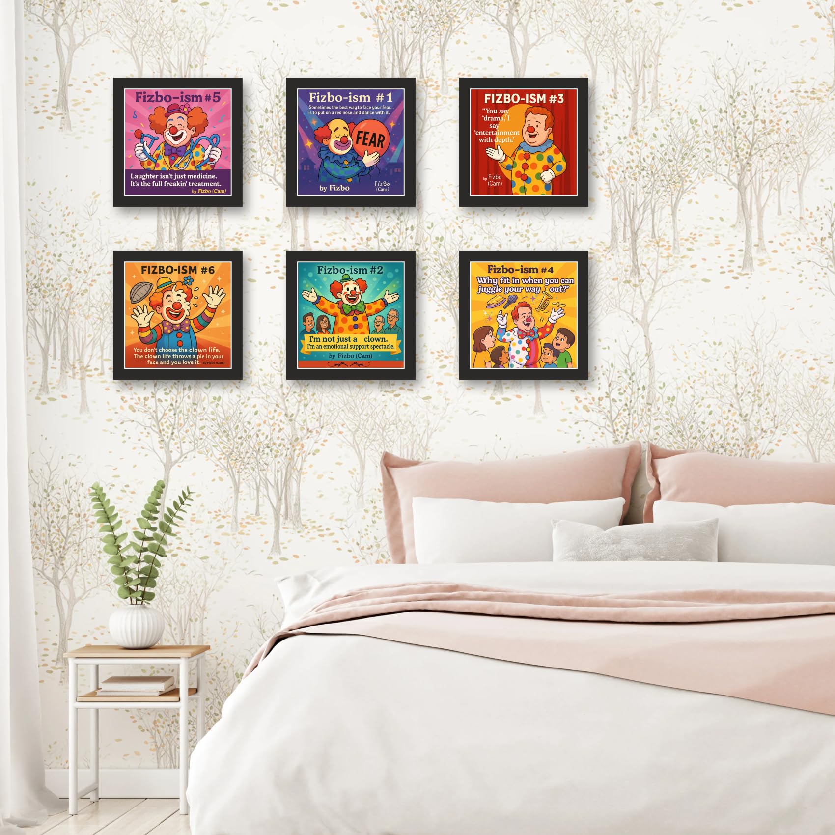 Fizbo-ism Quote Frame Set – Modern Family – Set of 6 – 12" Square…