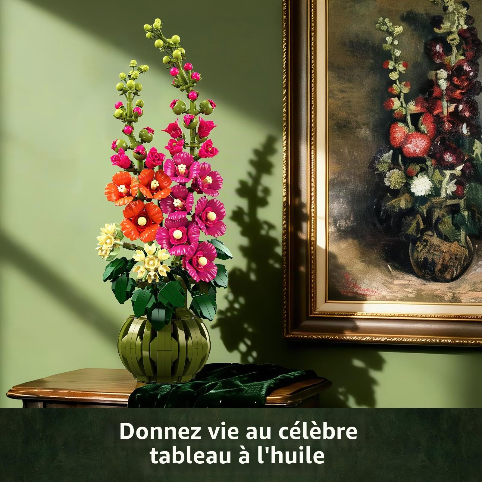 CUBIMANA Botanicals Les Fleurs de Alcea Rosea - Set de Plante Artificielle