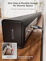 Vista 4 de Cable de audio óptico Warrky, cable óptico de 10 pies / 3 m para barra de sonido