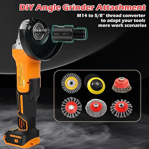 Miniatura 2 de Amoladora angular para batería DEWALT de 20 V (sin batería) Amoladora sin escobillas de cuchillas de 4-12 pulgadas, amoladora angular de 3