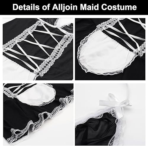 Miniatura 3 de Traje de sirvienta, disfraz de sirvienta, cosplay, vestido de sirvienta, lencería sexy para mujer