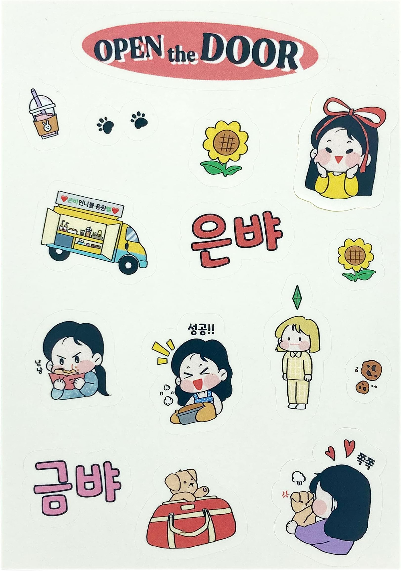IZONE Kwon EUN BI Stickers 2021 Open The Door PVC Durable Waterproof Stickers Pack for Laptop for Phone Fanarter Collaboration Goods