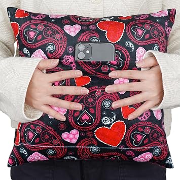 Utopectomy Pillow, C-Section Pillow, Abdominal Pillow, Post Surgery Recovery Gift for Women with Ice/Hot Pack Pockets for Women, C-Section Tummy Surgery-Heart