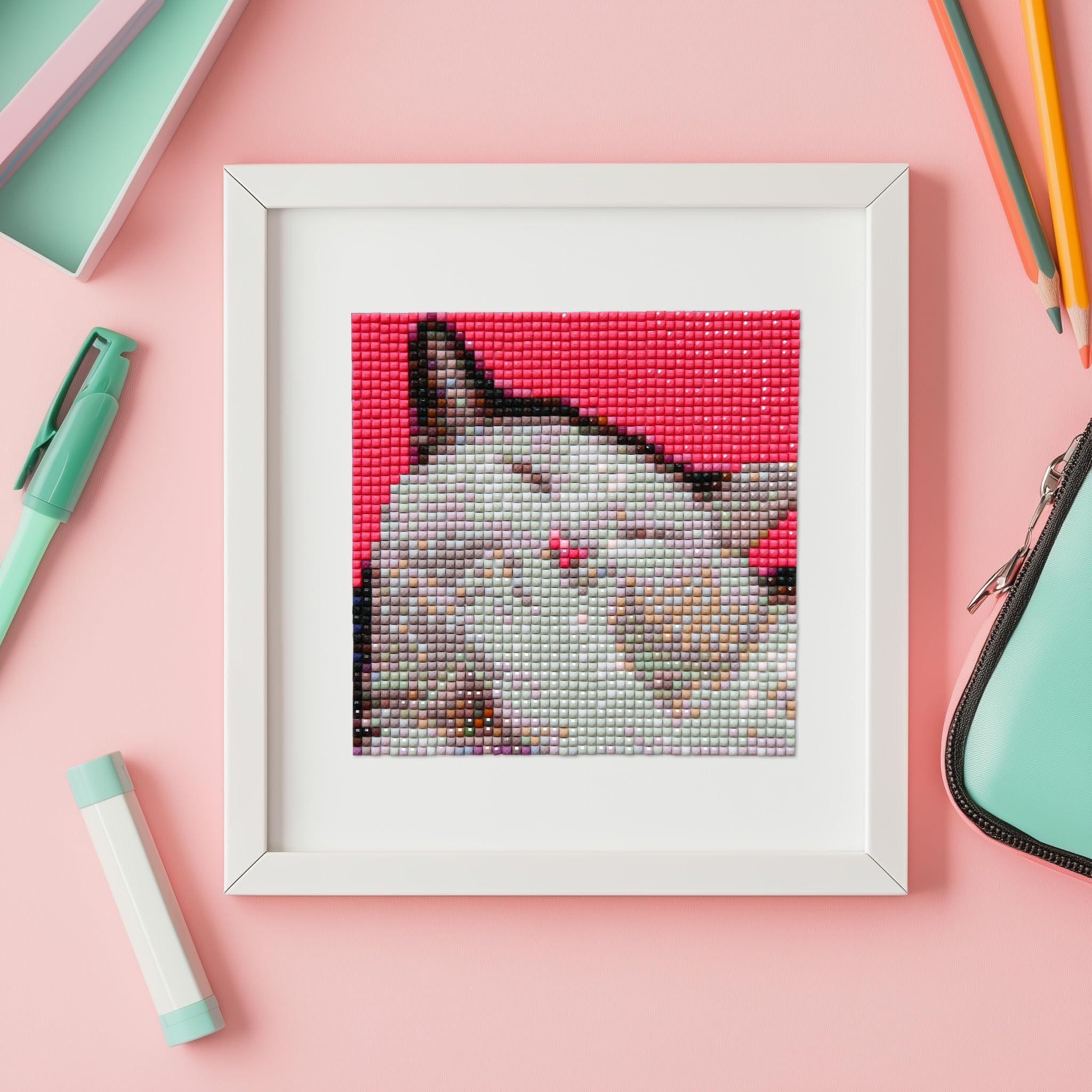 Funny Meme Cat Diamond Art Kits - Beginner Friendly -9