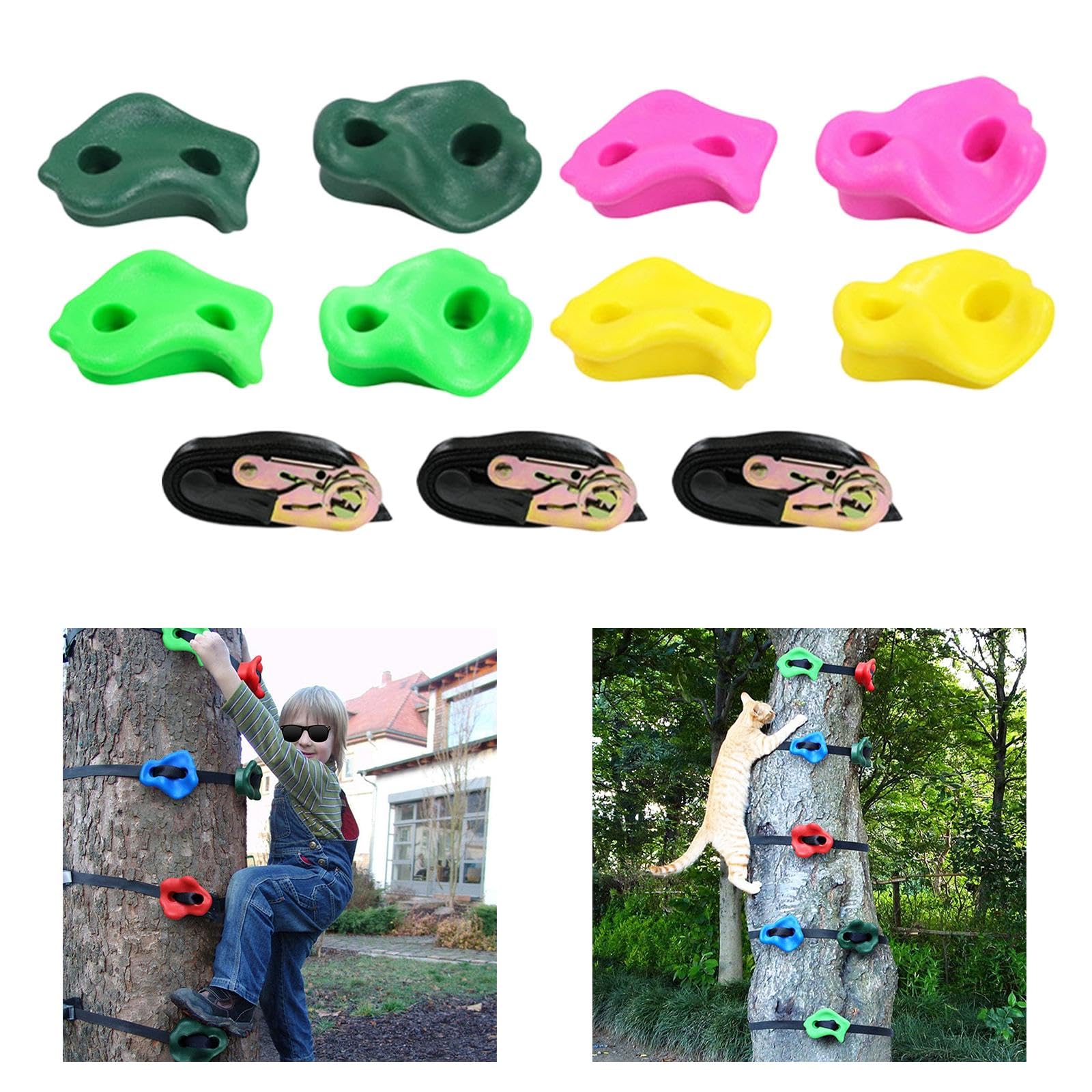 Kletterwand Für Kinder Mit Haltern Bauen,3 Pins und eine Häkelnadel