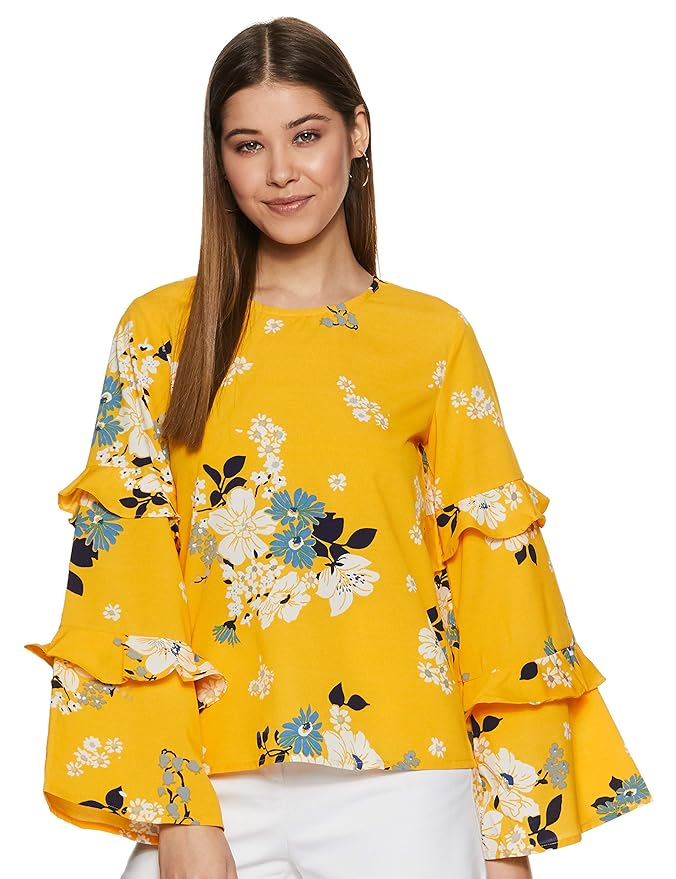 Buy RARE Women's Floral Regular fit Top at Amazon.in