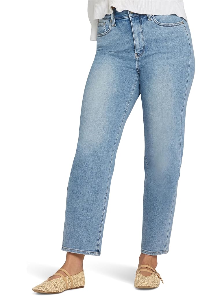 Blue NYDJ Petite Kasey Stovepipe Ankle Jeans