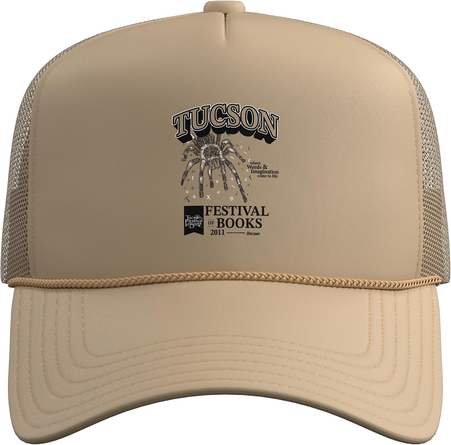 Tucson Festival of Books | TFOB 2011 | Tarantula Mascot Trucker Hat with Adjustable Mesh Back