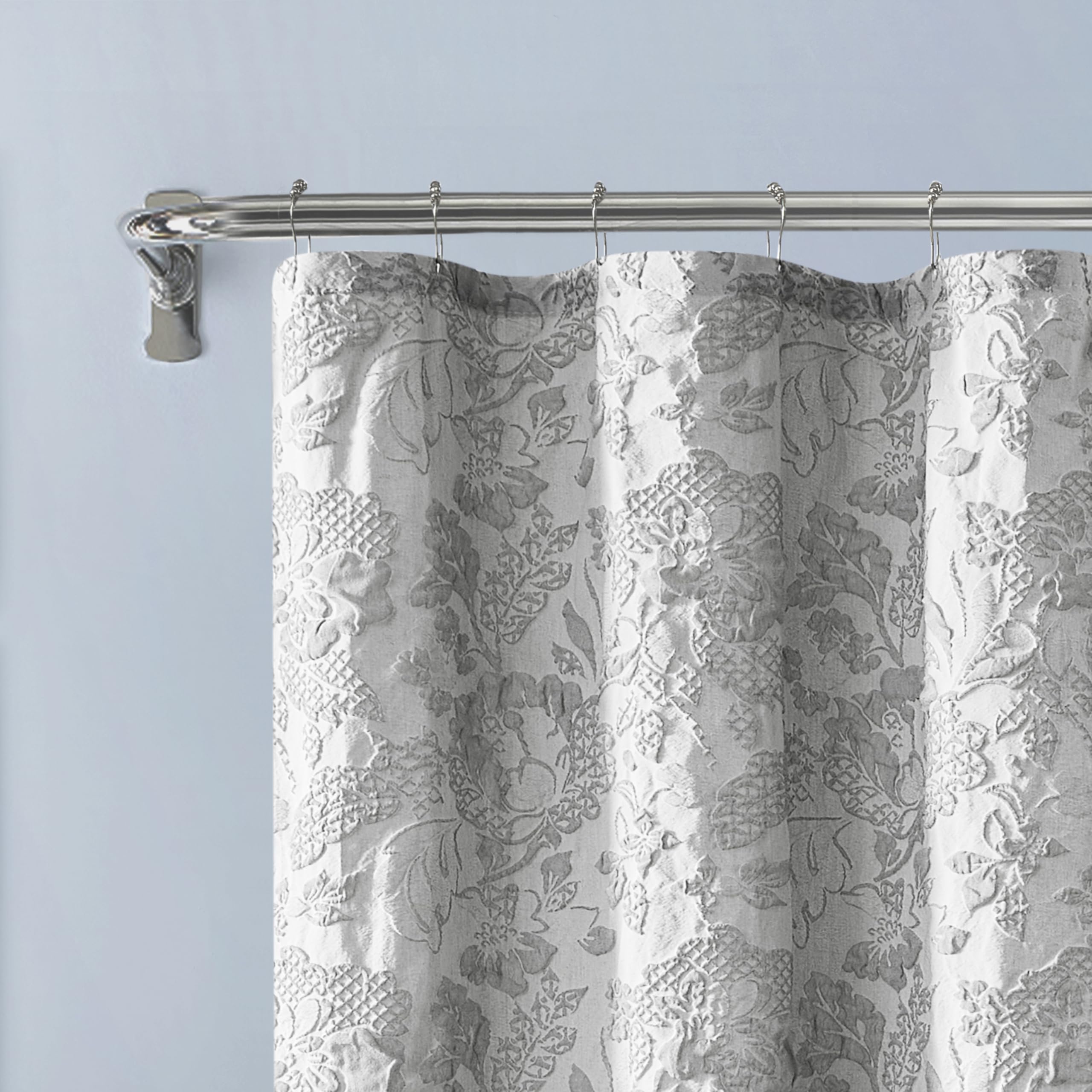 Amazon｜Dainty Home Anais ヘビースカルプトジャカードフローラル