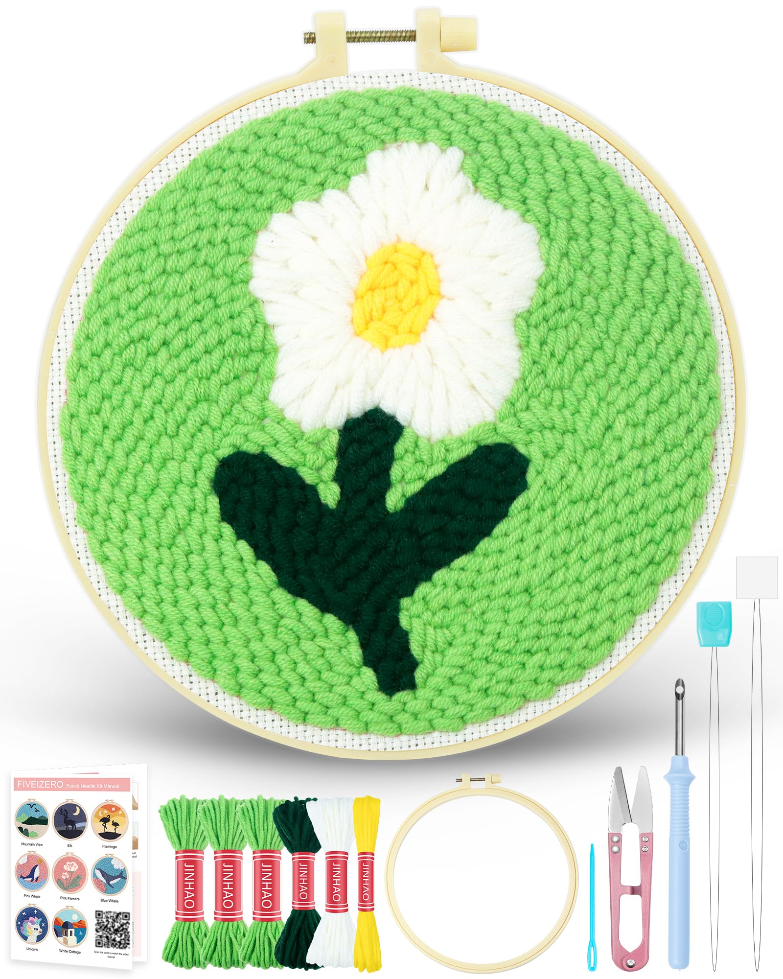 Punch Needle Kit for Beginners - Birthday Cake Patterns -17 Punch Needle Kit for Beginners - Birthday Cake Patterns -17