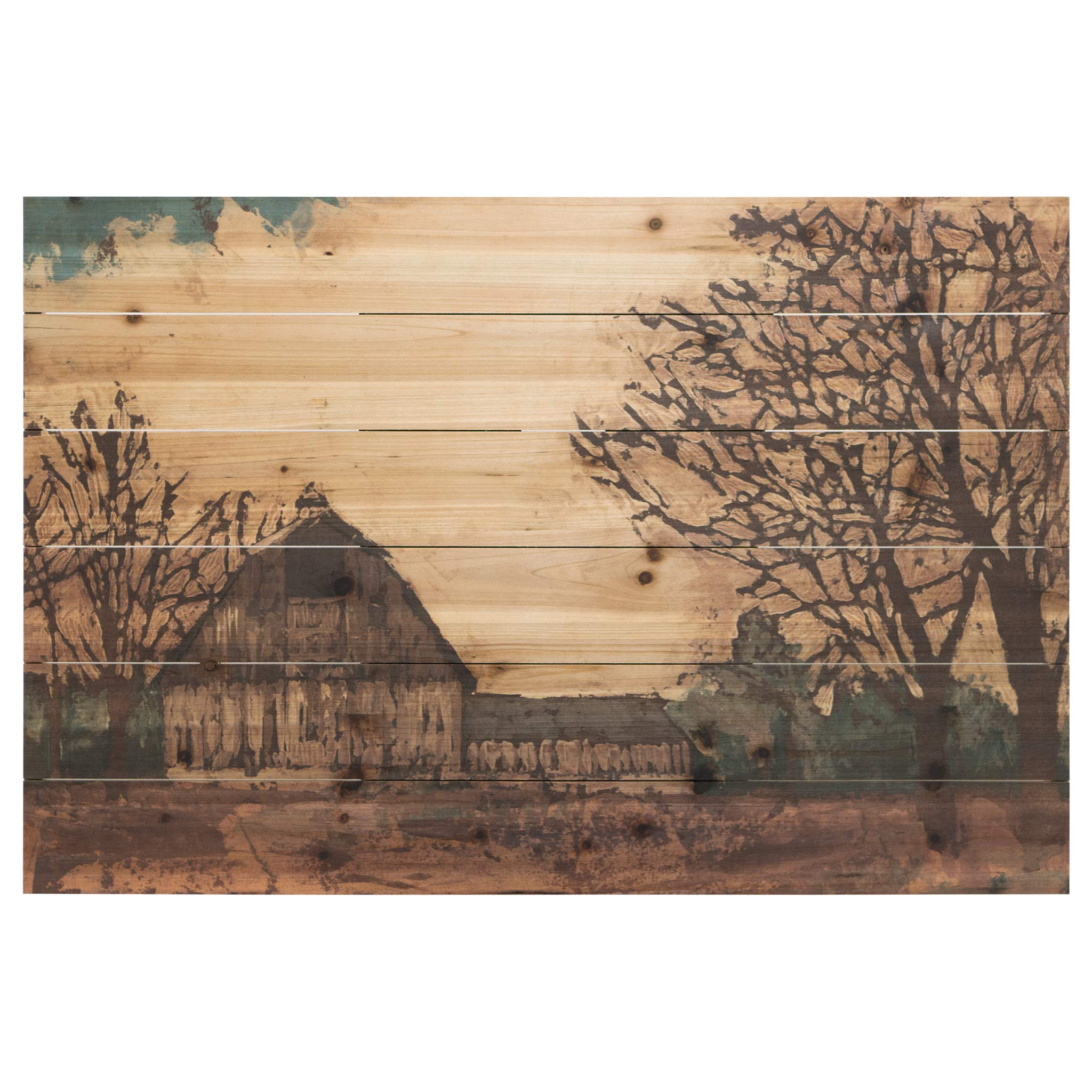 empire art direct adl-107691-2436 erstwhile barn 3 digital print on solid wood wall art 24" x 36" x 1.5" ready to hang