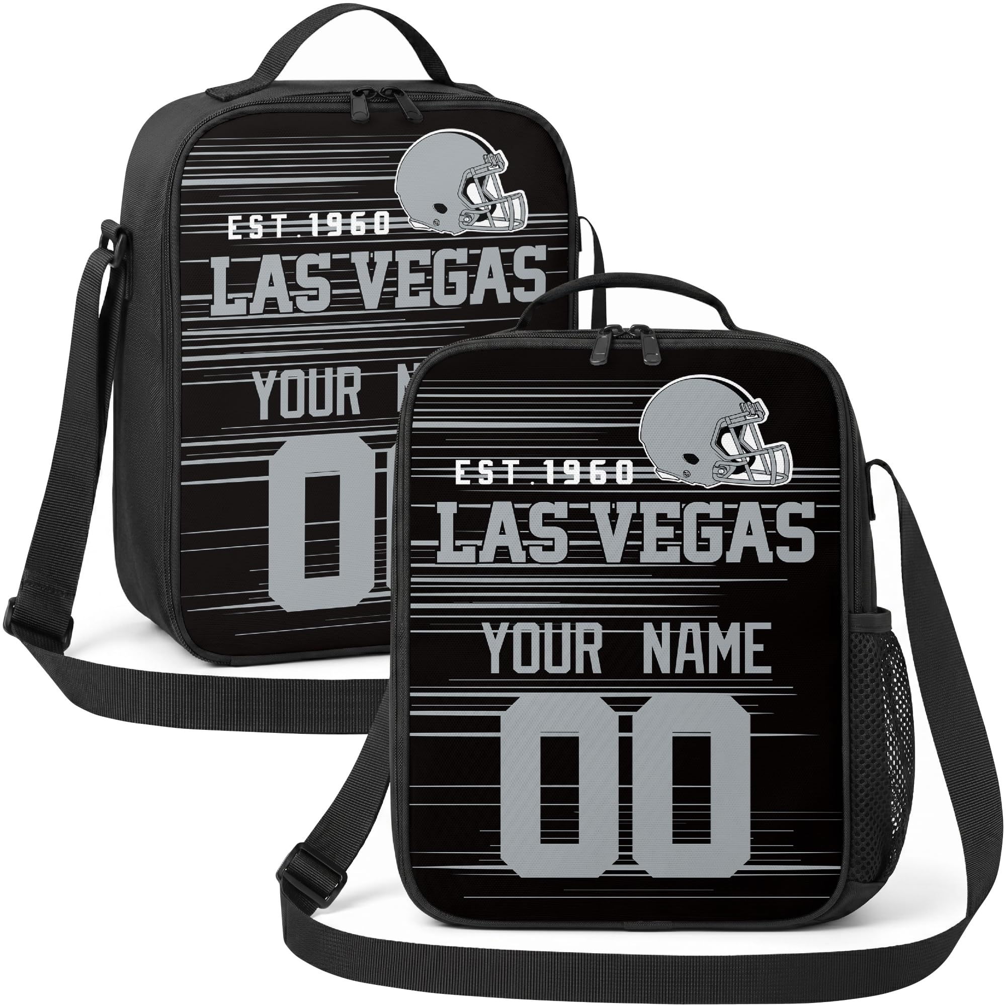 Las Vegas Lunch Bag Custom Name and Number Personalized Gifts
