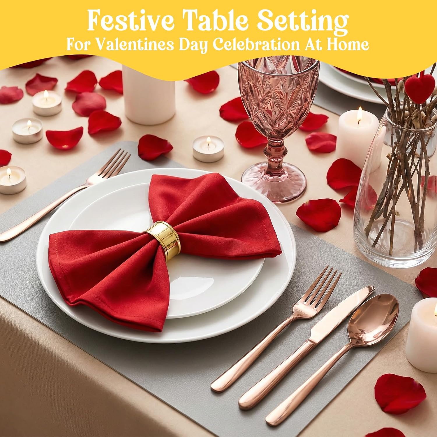 50 Pcs Gold Napkin Rings, Round Elegant Metal Serviette Napkin Holders Buckle for Wedding Christmas Dinner Thanksgiving & Fall Dinner Table Decoration