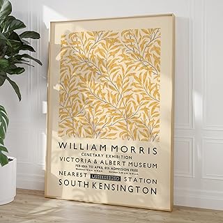 William Morris Willow Bough Poster, Exhibition Home Decor, Artist Posters, Gallery Wall Art, Neutral Wall Decor, Vintage Poster, William Morris Prints, Floral Wall Art, Exhibition Posters