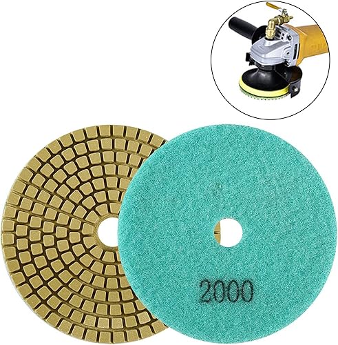 Miniatura 4 de Almohadillas de pulido de diamante, almohadilla de pulido húmedo y seco, disco de molienda de granito, herramientas de lijado de granito, kit de