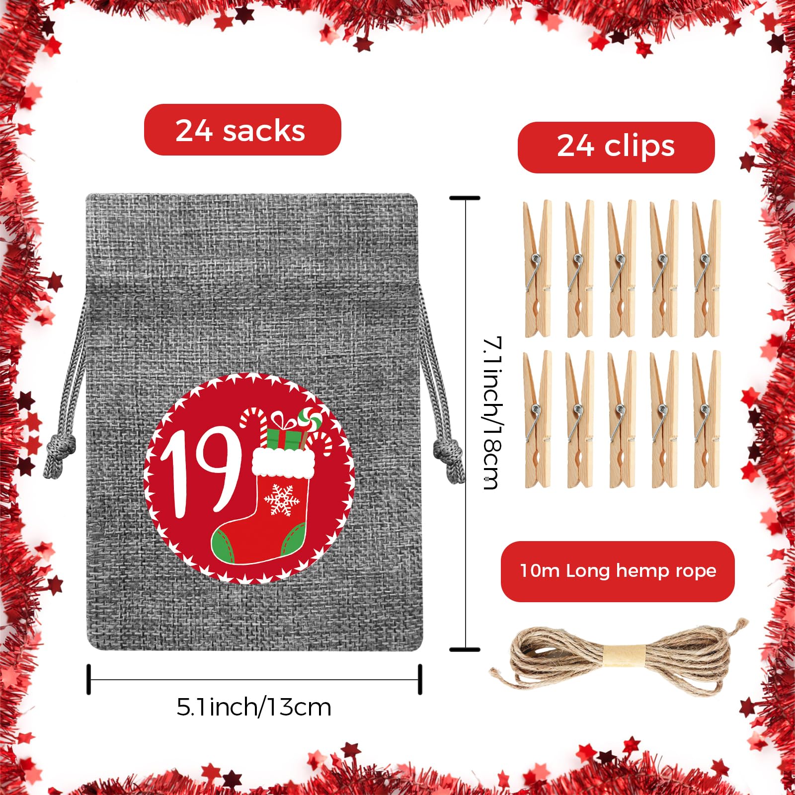 24 Calendrier De L'Avent Vide A Remplir Soi Meme 2024 Femme Femme Homme Enfant Pochette