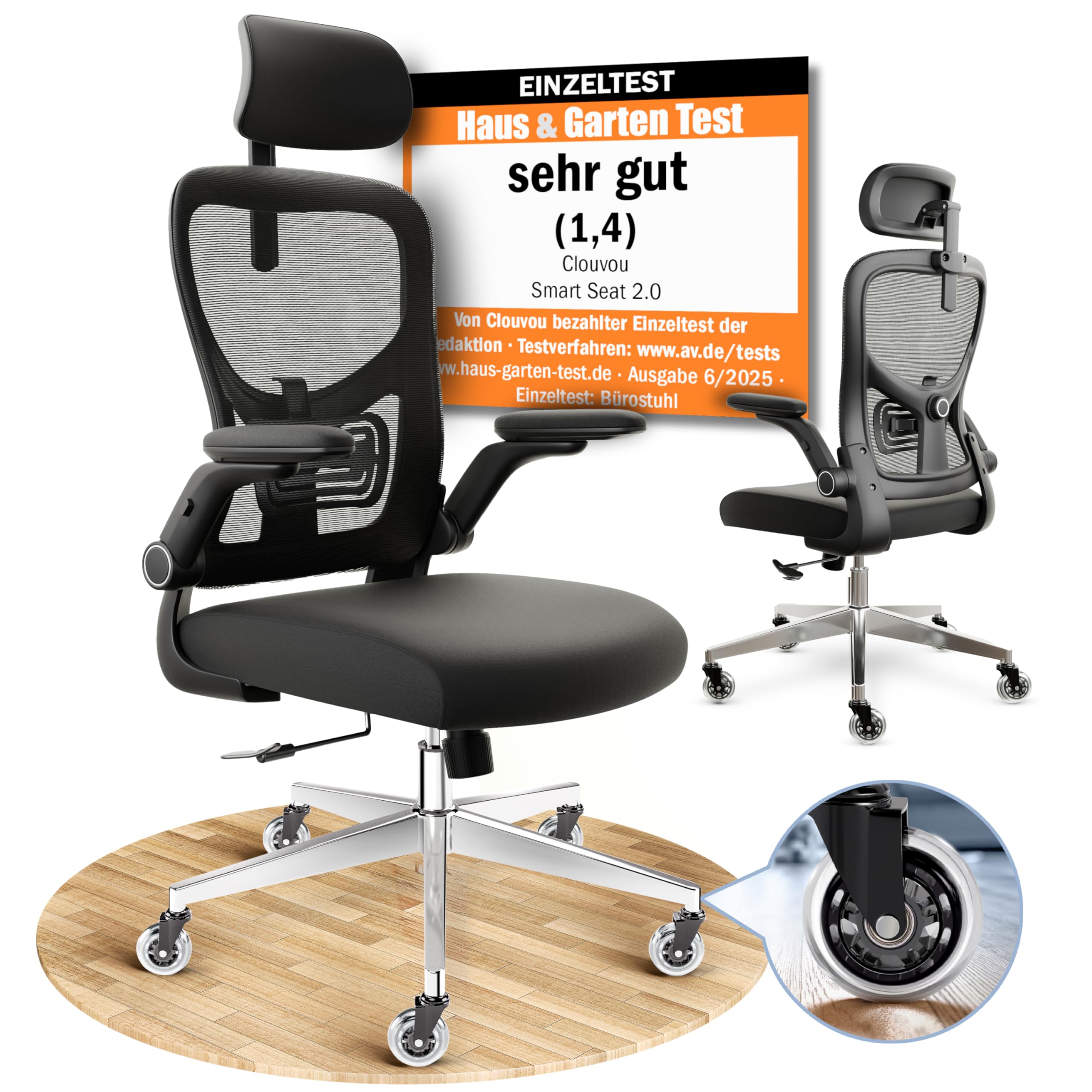 CLOUVOU SmartSeat Ergonomischer Bürostuhl