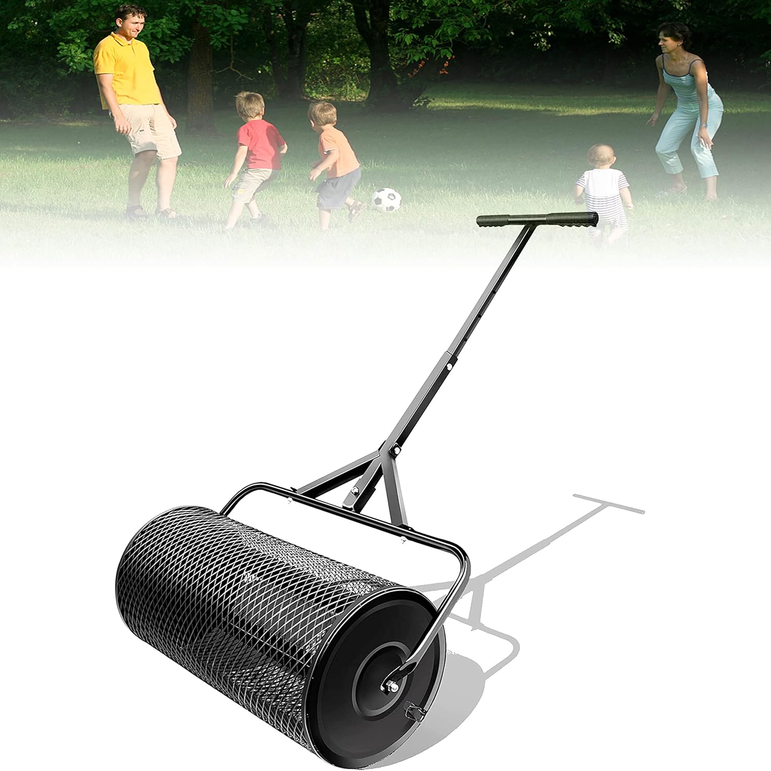 Compost Spreader, 27x12.5 inch Manure Spreaders for Lawn and Garden