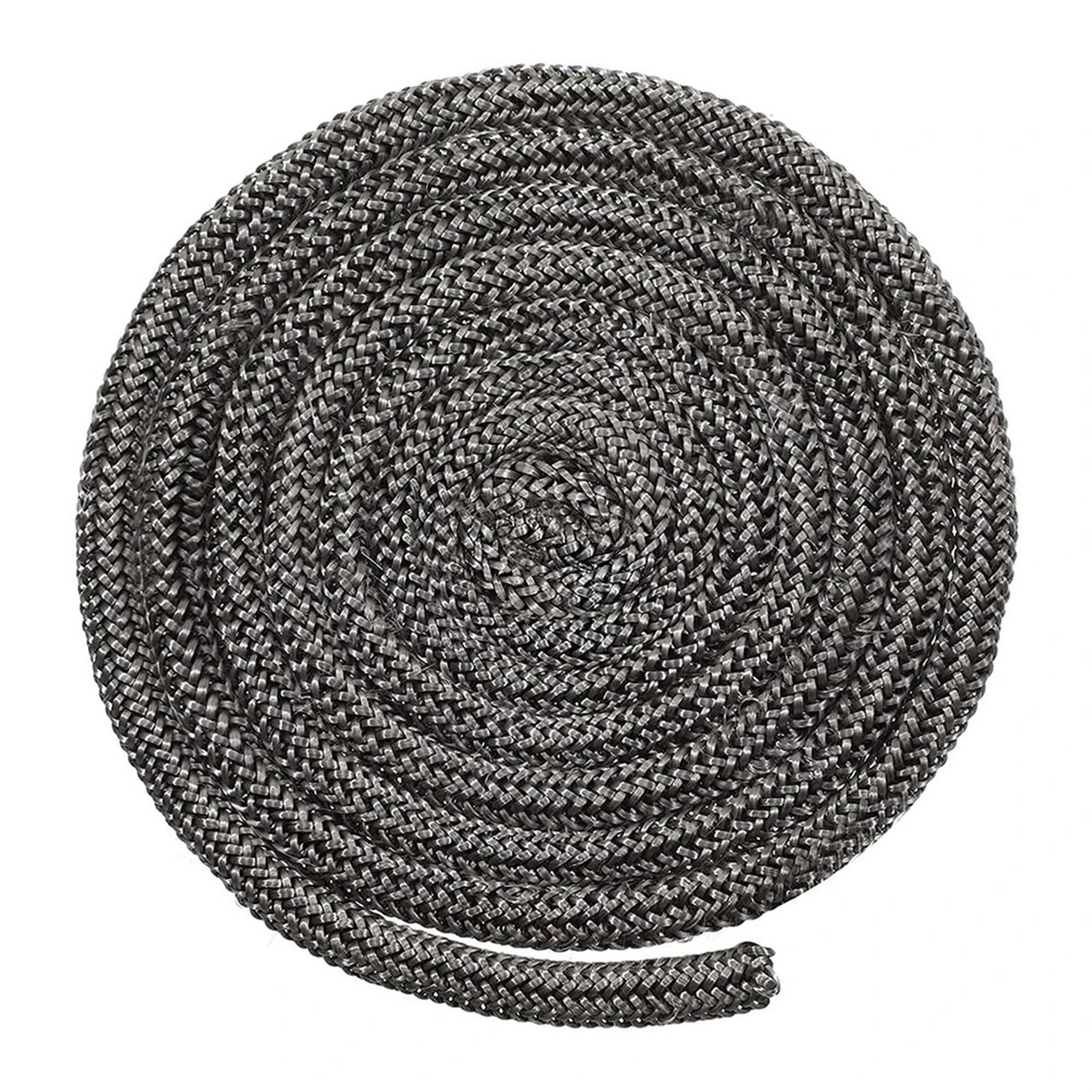 Wood Stove Gasket Fireplace Seal Rope 8mm/12mm x 2M Fiberglass Stove Door Black(8mm x 3m)