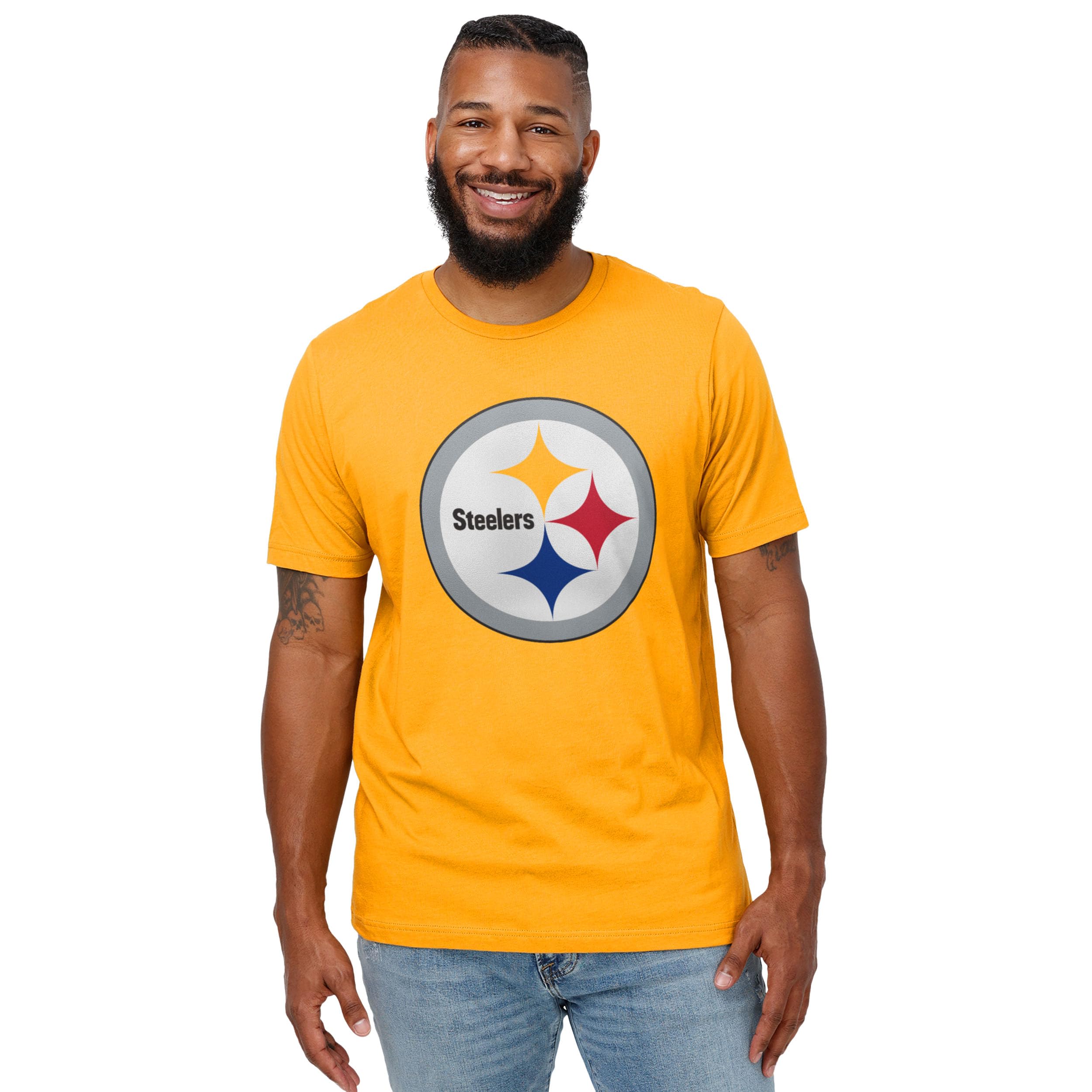 FOCO Men's NFL Team Logo Short Sleeve T-Shirt
