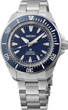 Seiko Prospex Mens Watch Stainless Steel Case Automatic Movement Waterproof Luminous Hands Blue - SRPL51 , Classic