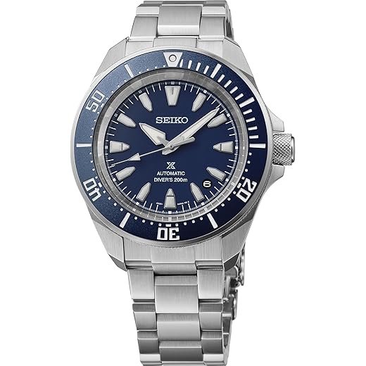 SEIKO Relógio masculino Prospex com caixa de aço inoxidável, movimento automático, resistente à água, ponteiros luminescentes